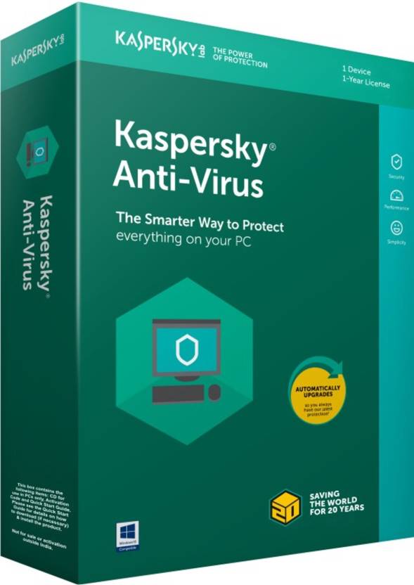 KASPERSKY ANTIVIRUS 1 USER 1 YEAR