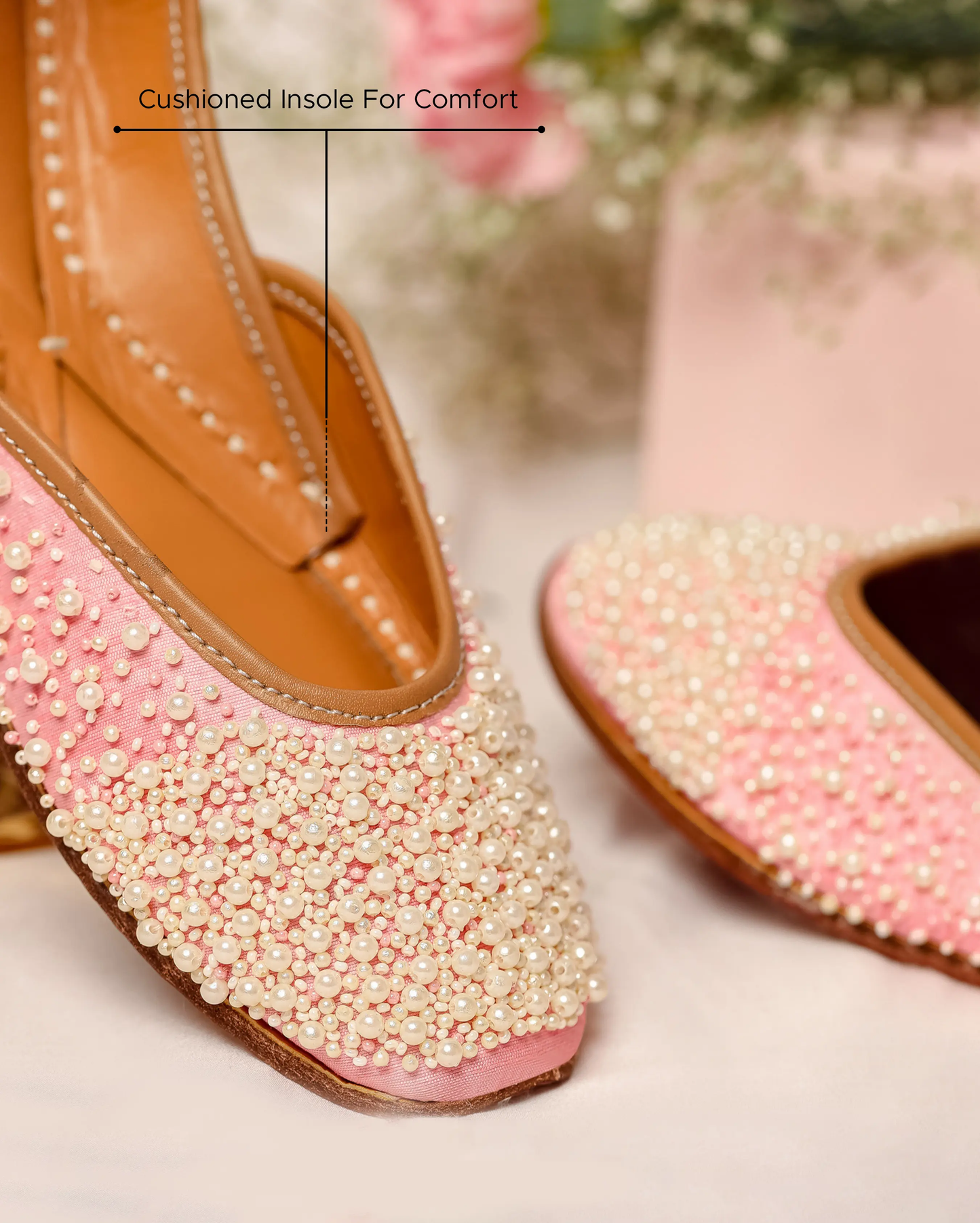 Pink Pearl Handcrafted Jutti My Store