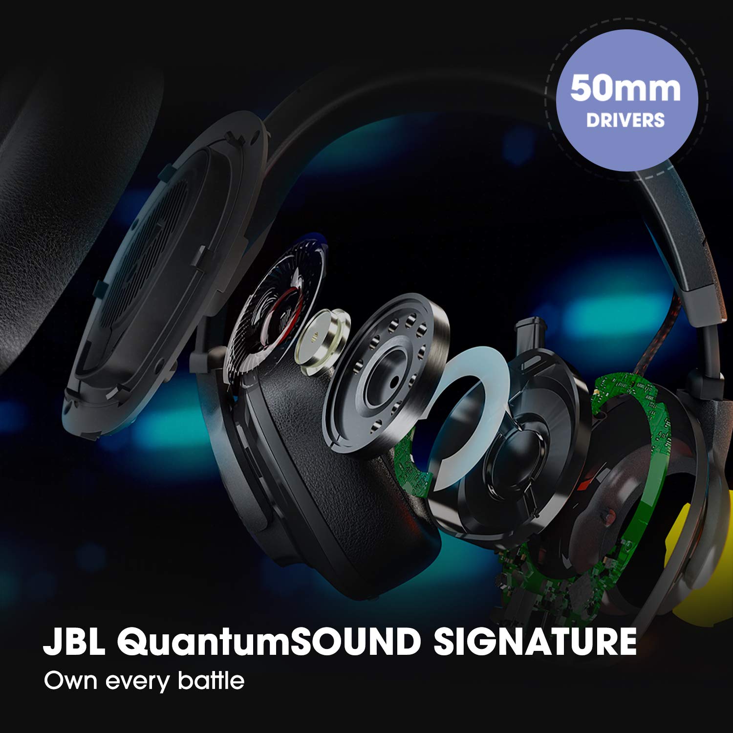 JBL Quantum 200 Wired Gaming Headphone With Mic