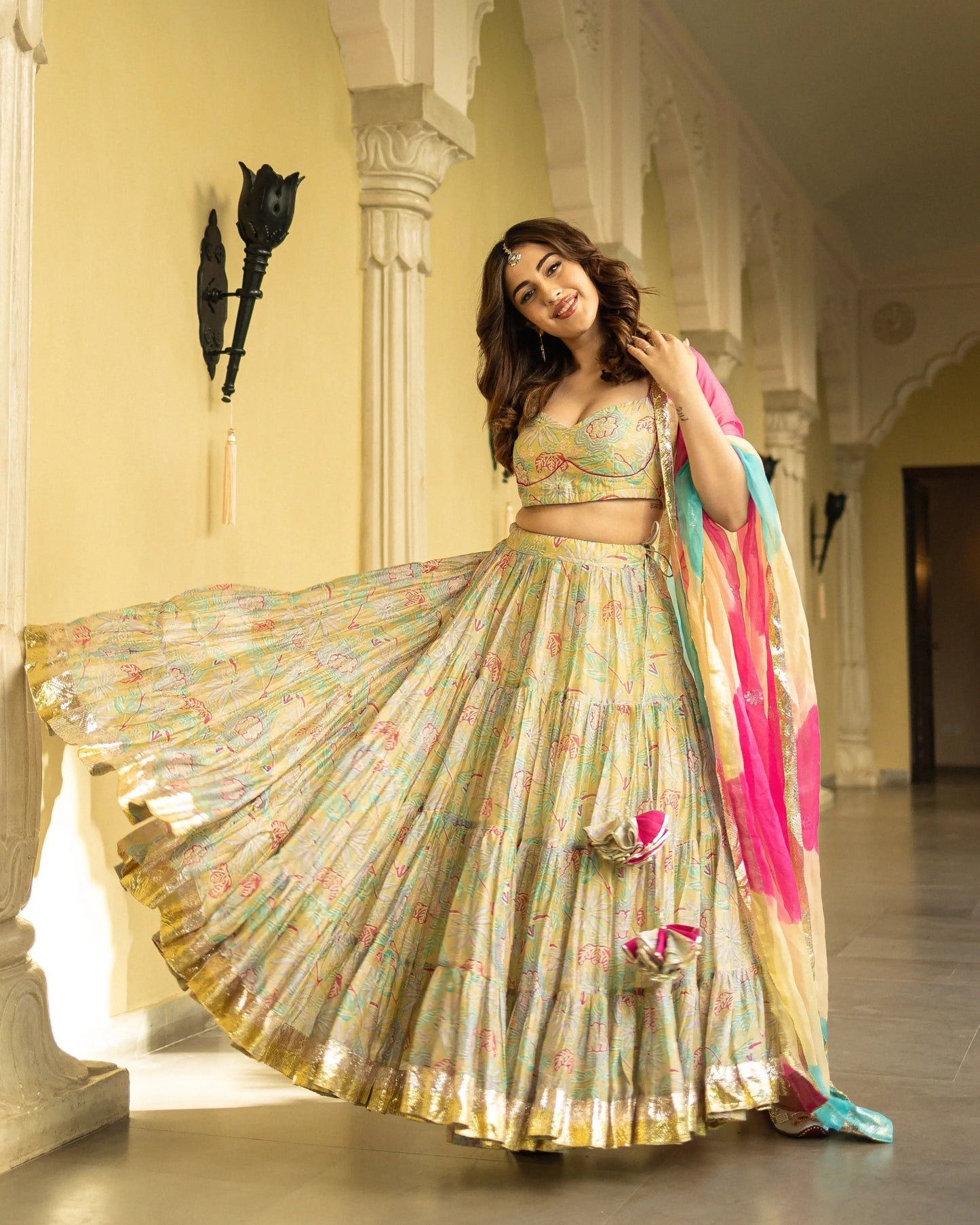 Ayla Chanderi Lehenga Set My Store