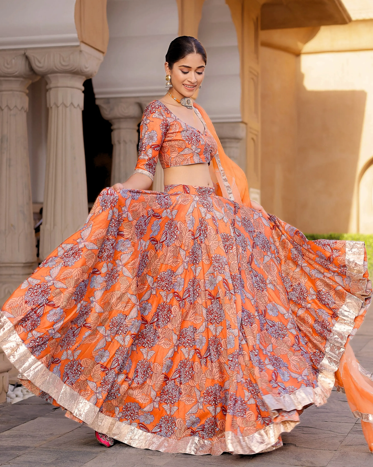 Nayan Chanderi Lehenga Set My Store