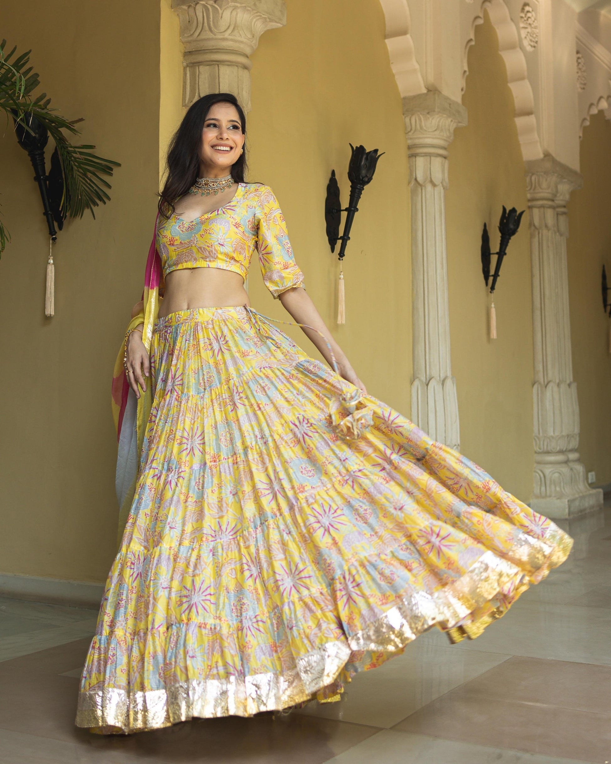Chandni Chanderi Lehenga Set My Store