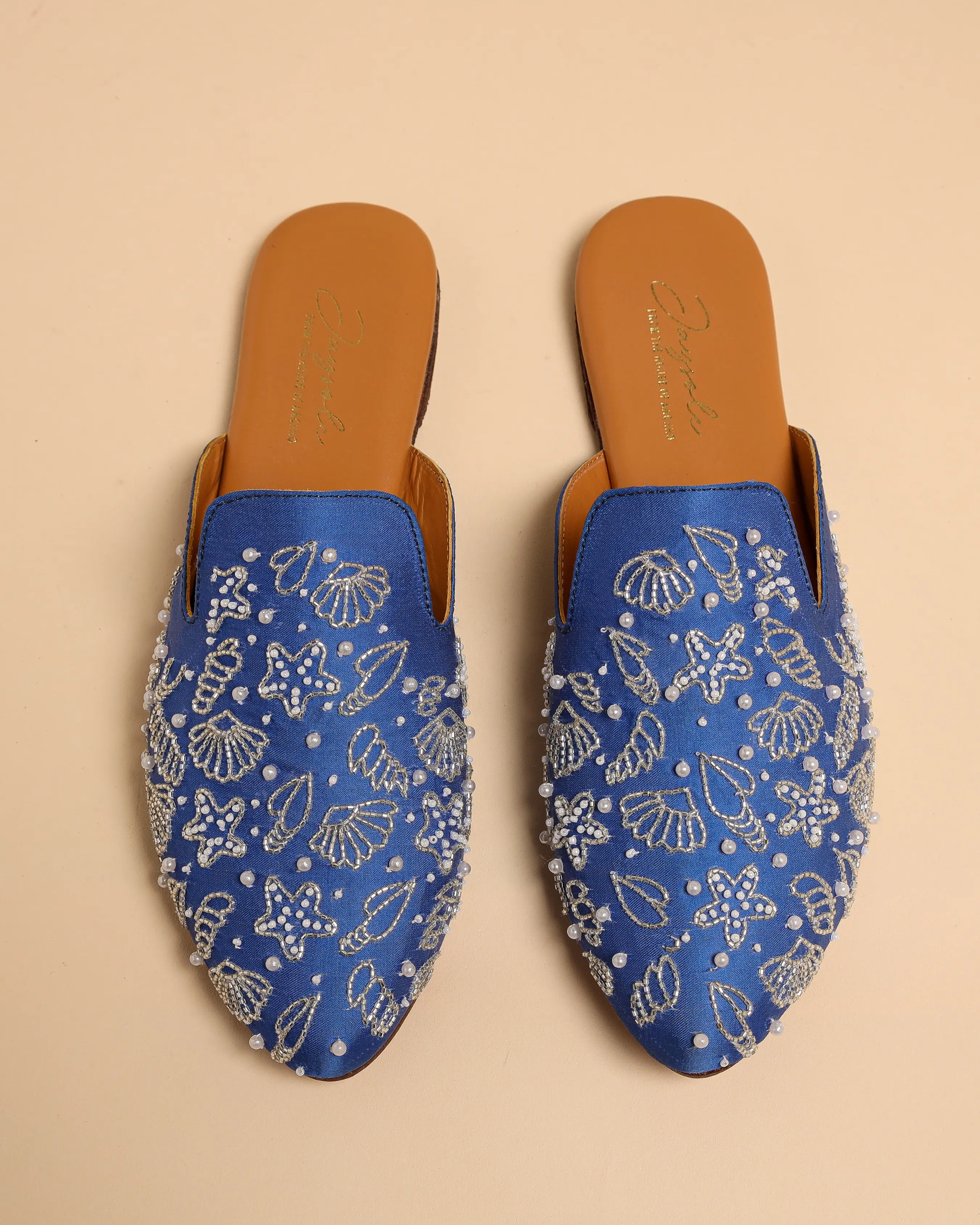 Blue Jasper Handcrafted Mules My Store