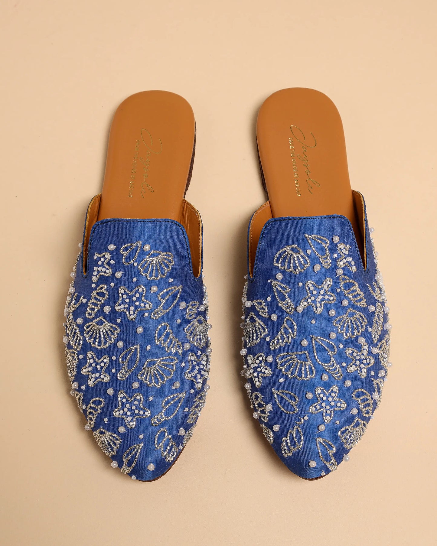 Blue Jasper Handcrafted Mules My Store