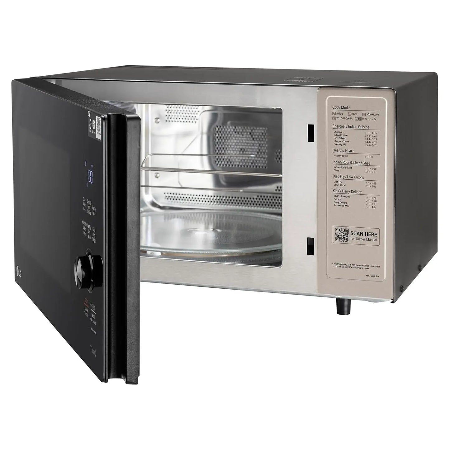 LG 28 L Wi-Fi Enabled Charcoal Convection Healthy Microwave Oven (MJEN286UFW.DBKQILN) My Store