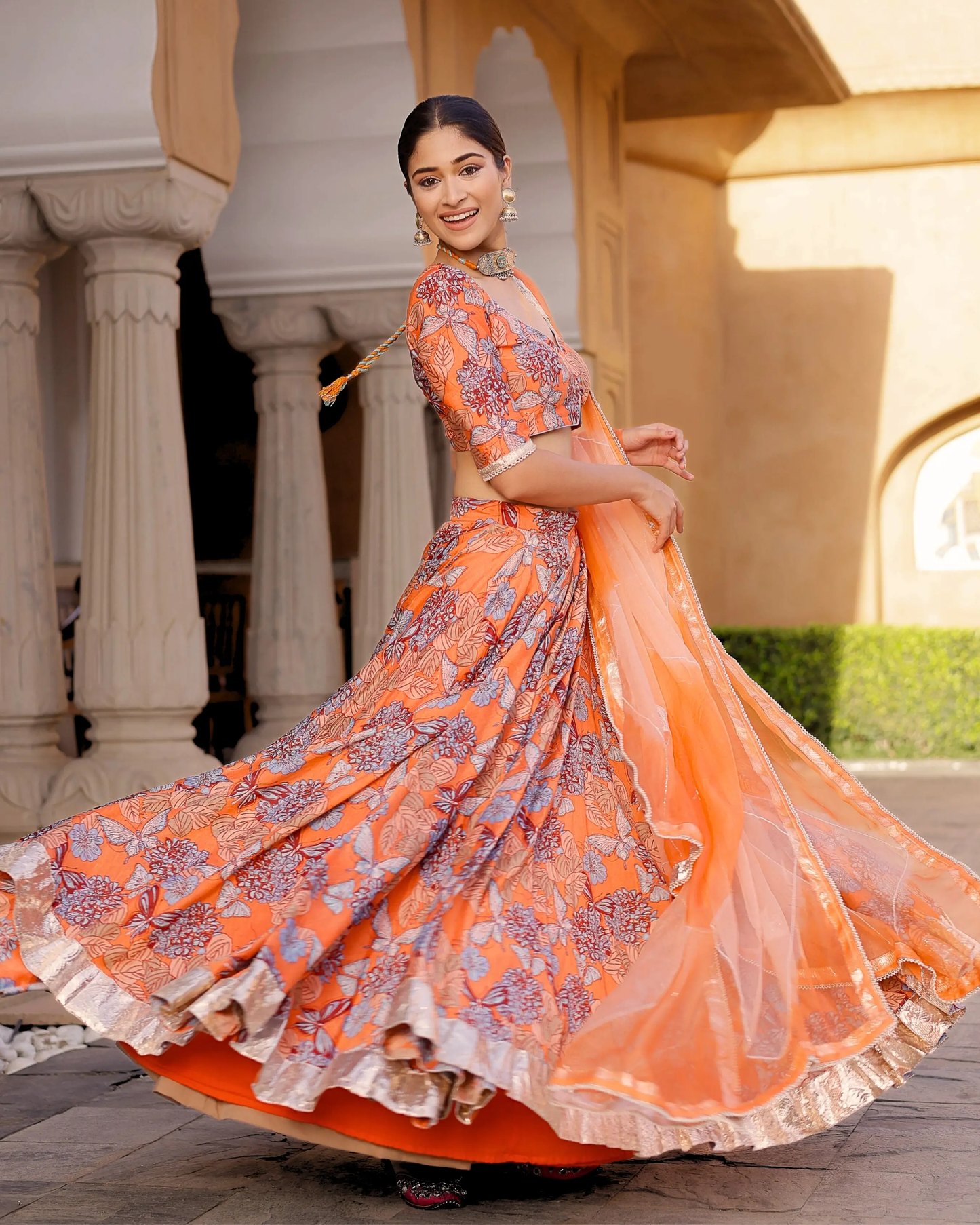 Nayan Chanderi Lehenga Set My Store