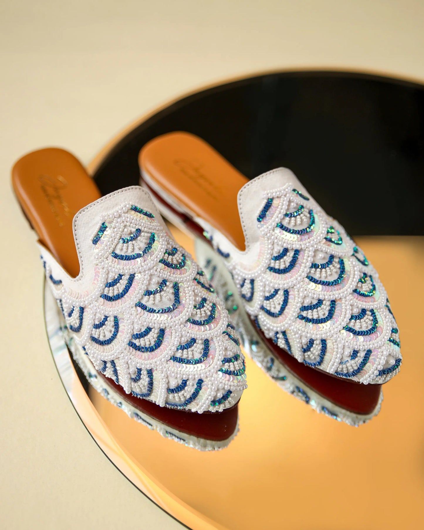 Blissful Blue Handcrafted Mules My Store