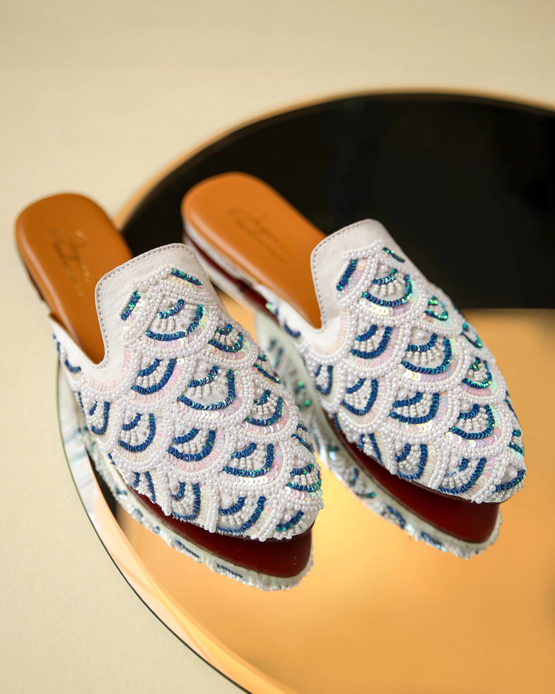 Blissful Blue Handcrafted Mules My Store