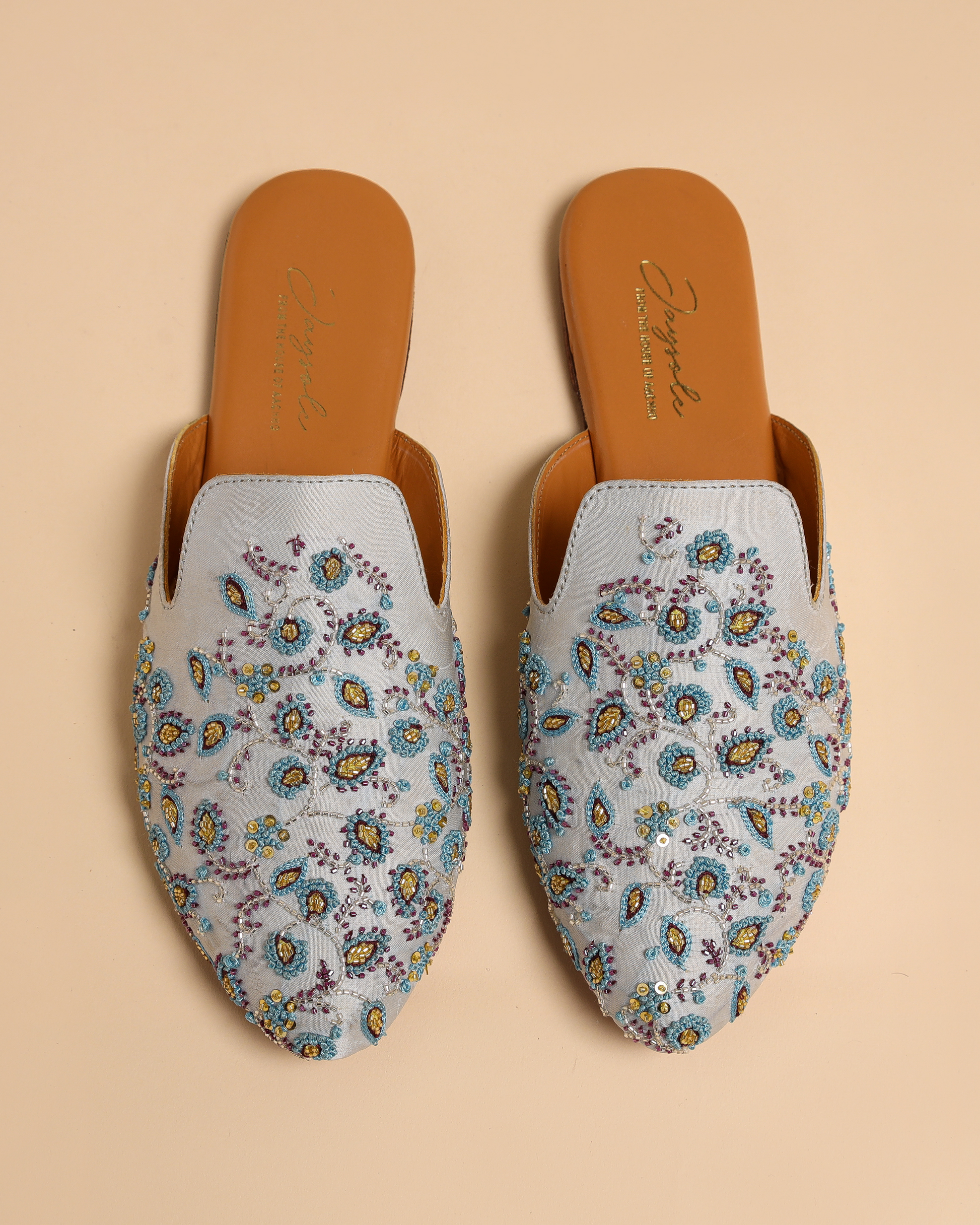 French Knots Handcrafted Mules My Store