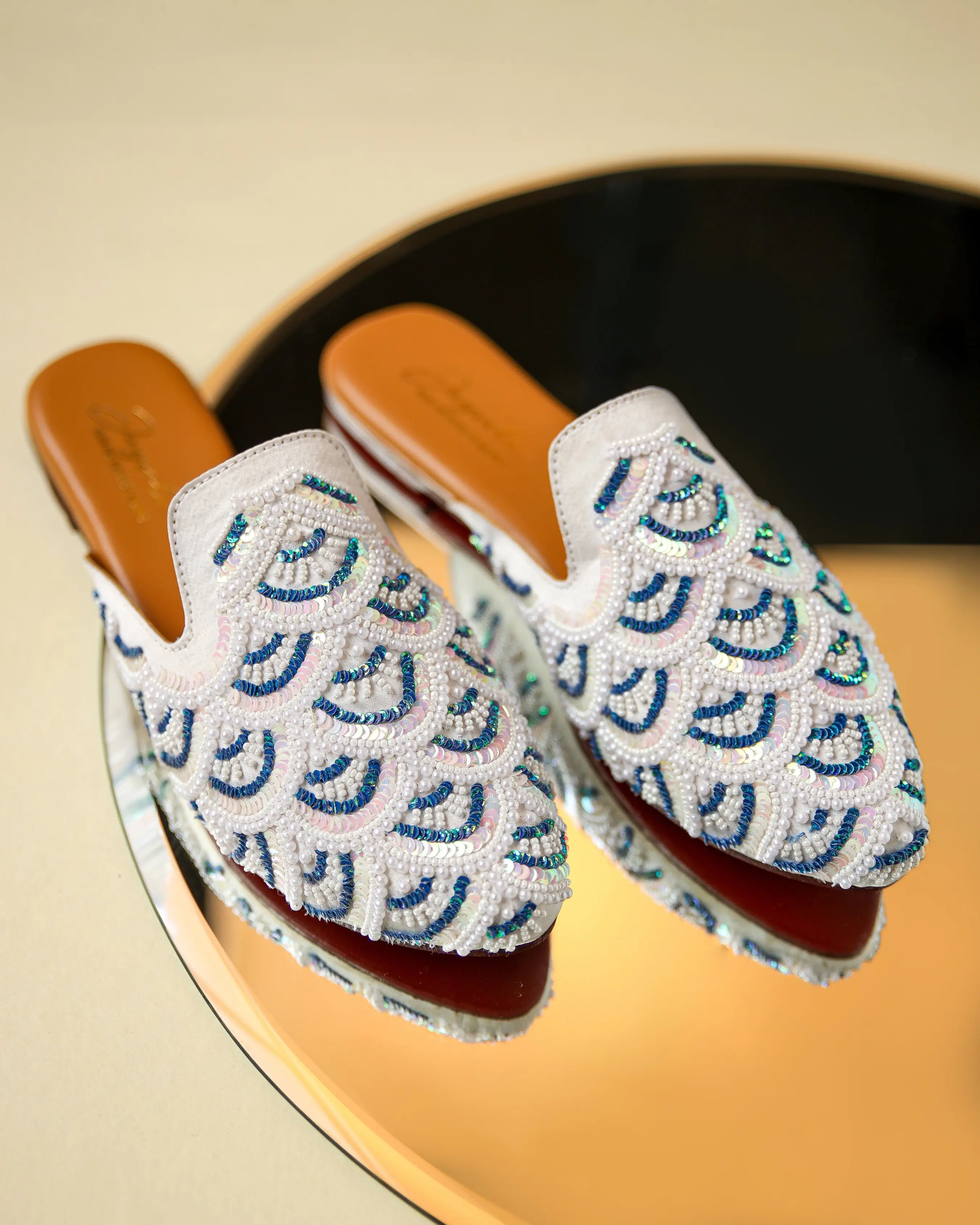 Blissful Blue Handcrafted Mules My Store
