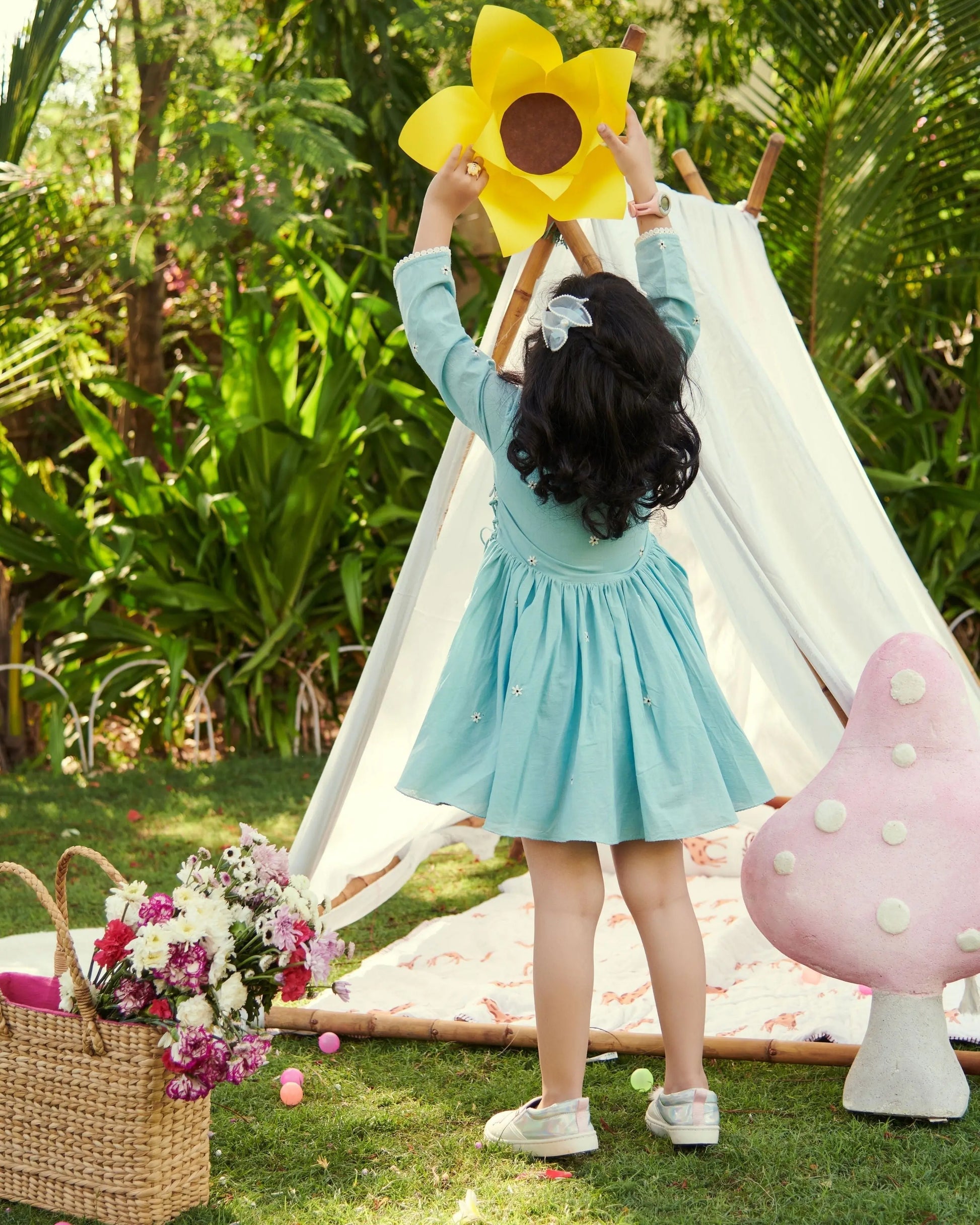 Daisy Embroidered Cotton Dress My Store