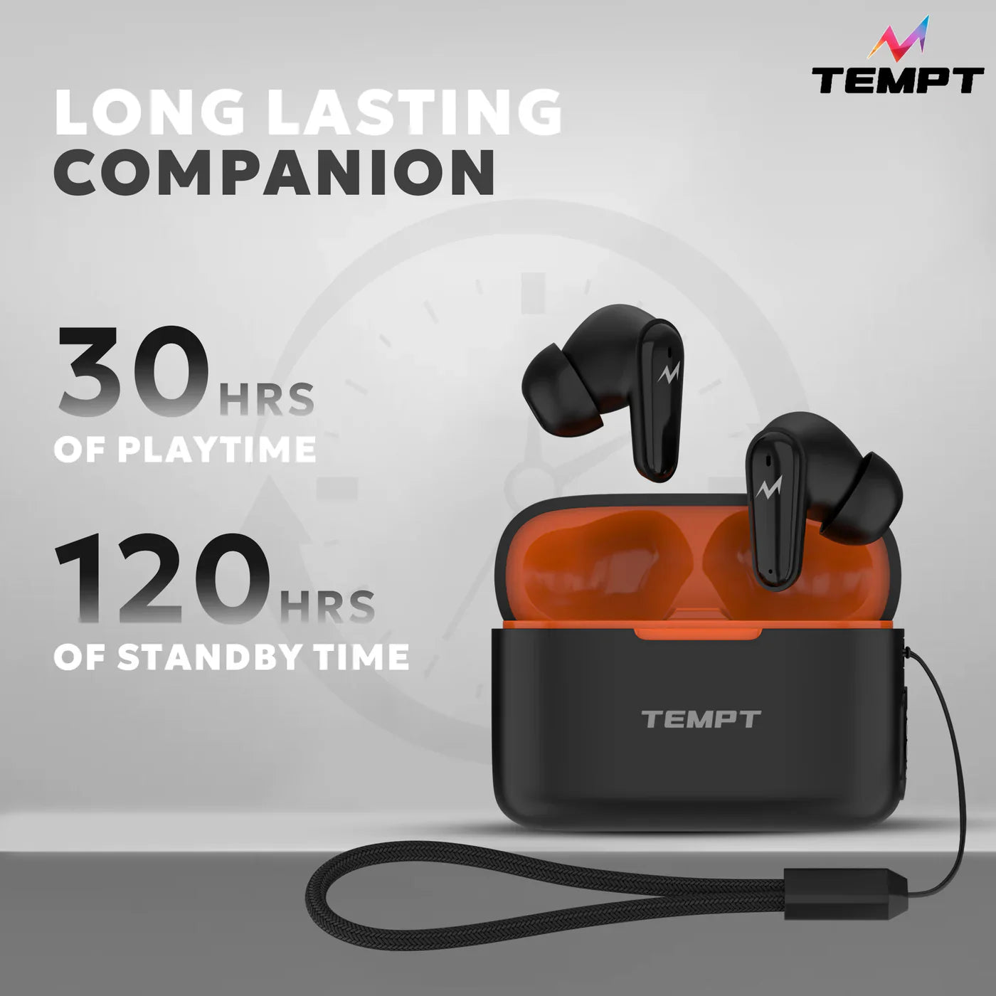TEMPT Wave BT V5 True Wireless Earbuds with OxyAcoustics Technology