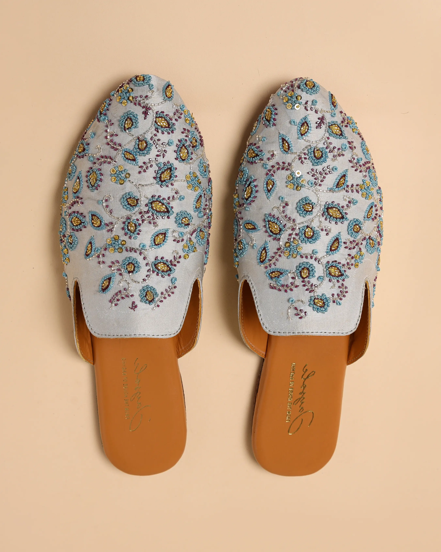 French Knots Handcrafted Mules My Store