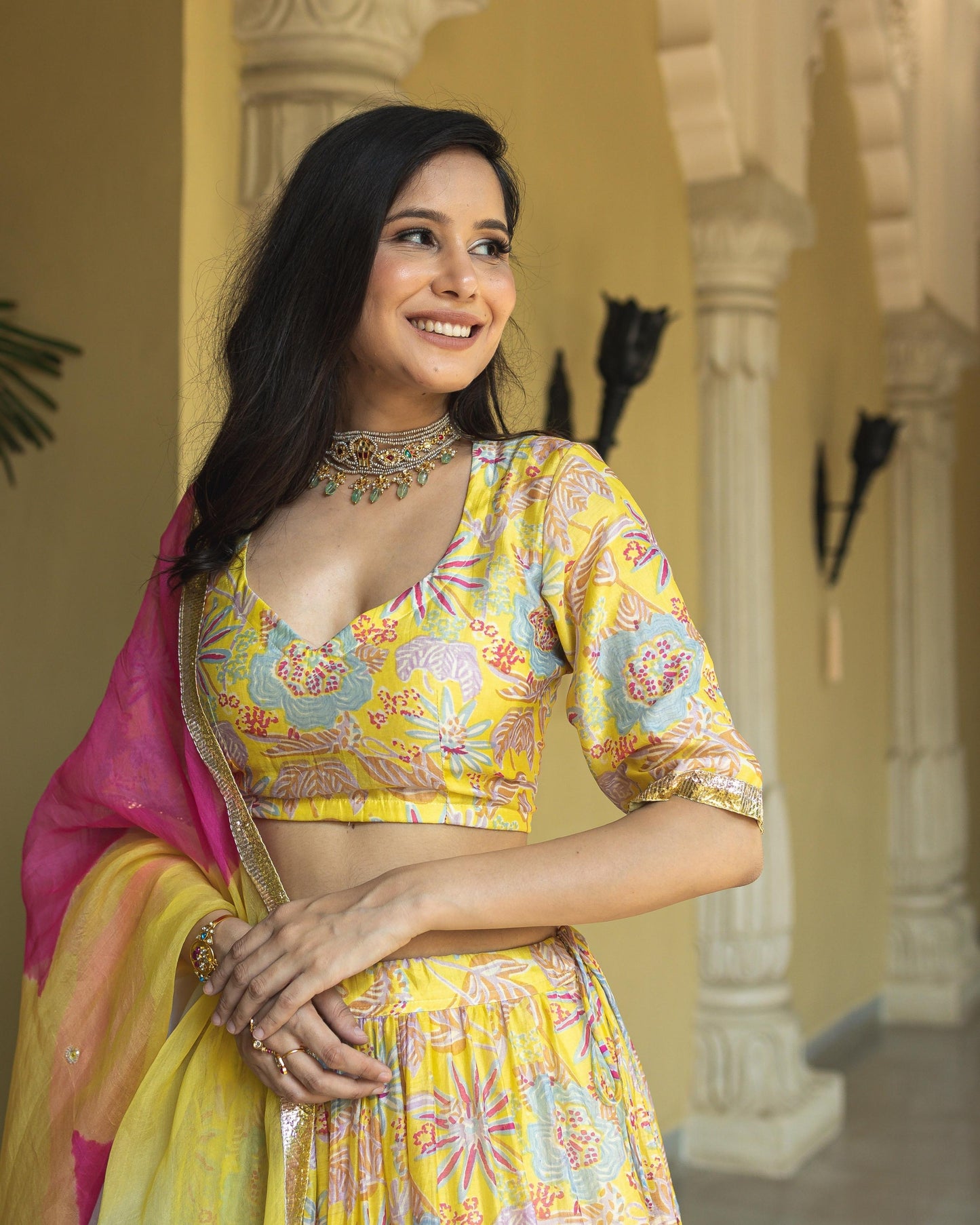 Chandni Chanderi Lehenga Set My Store