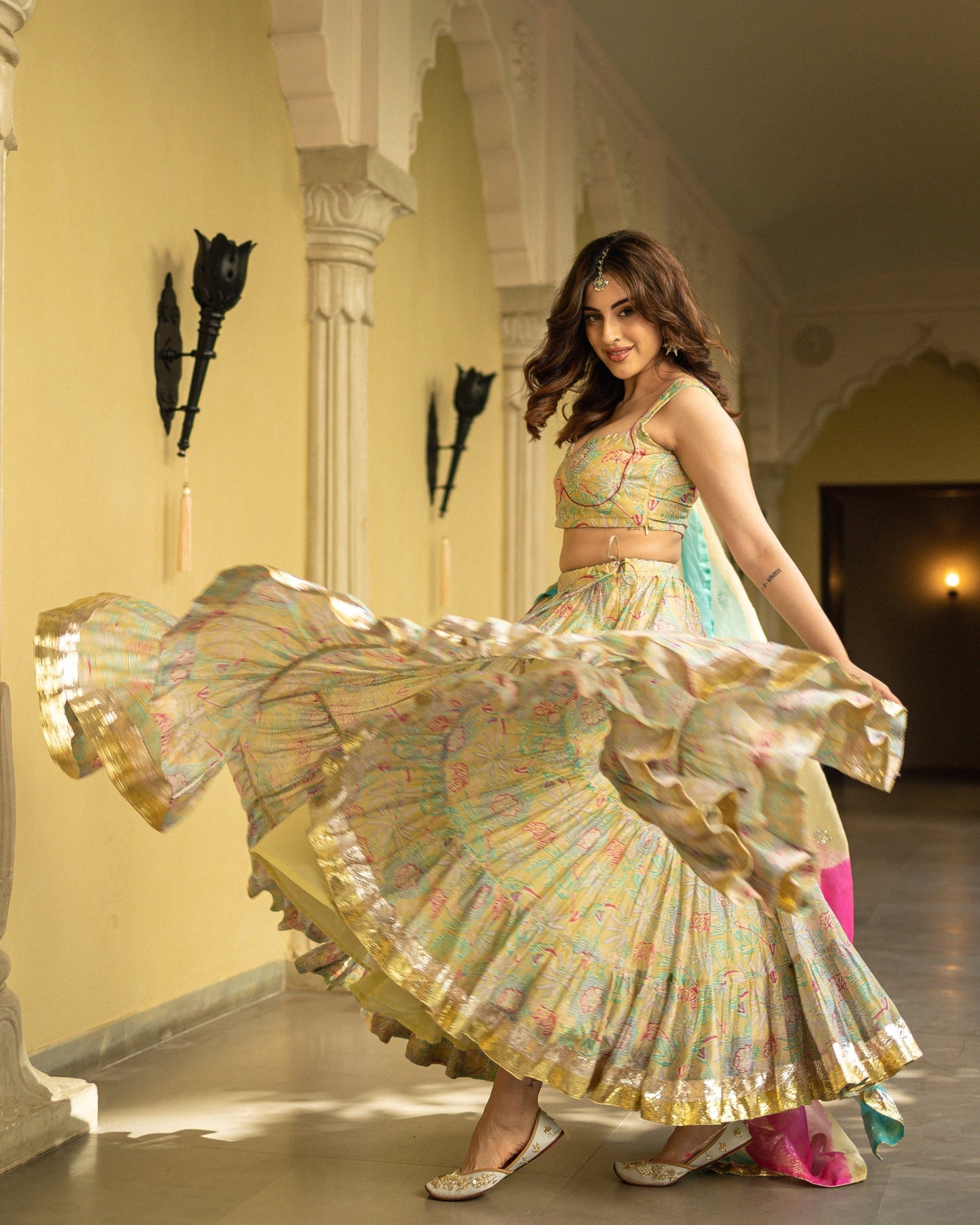 Ayla Chanderi Lehenga Set My Store