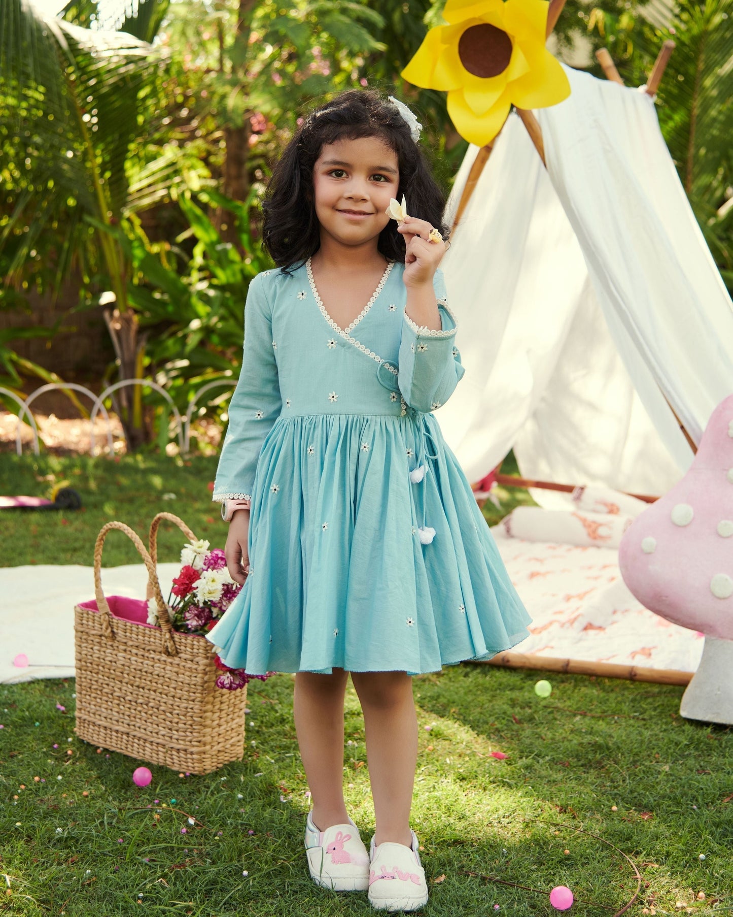 Daisy Embroidered Cotton Dress My Store