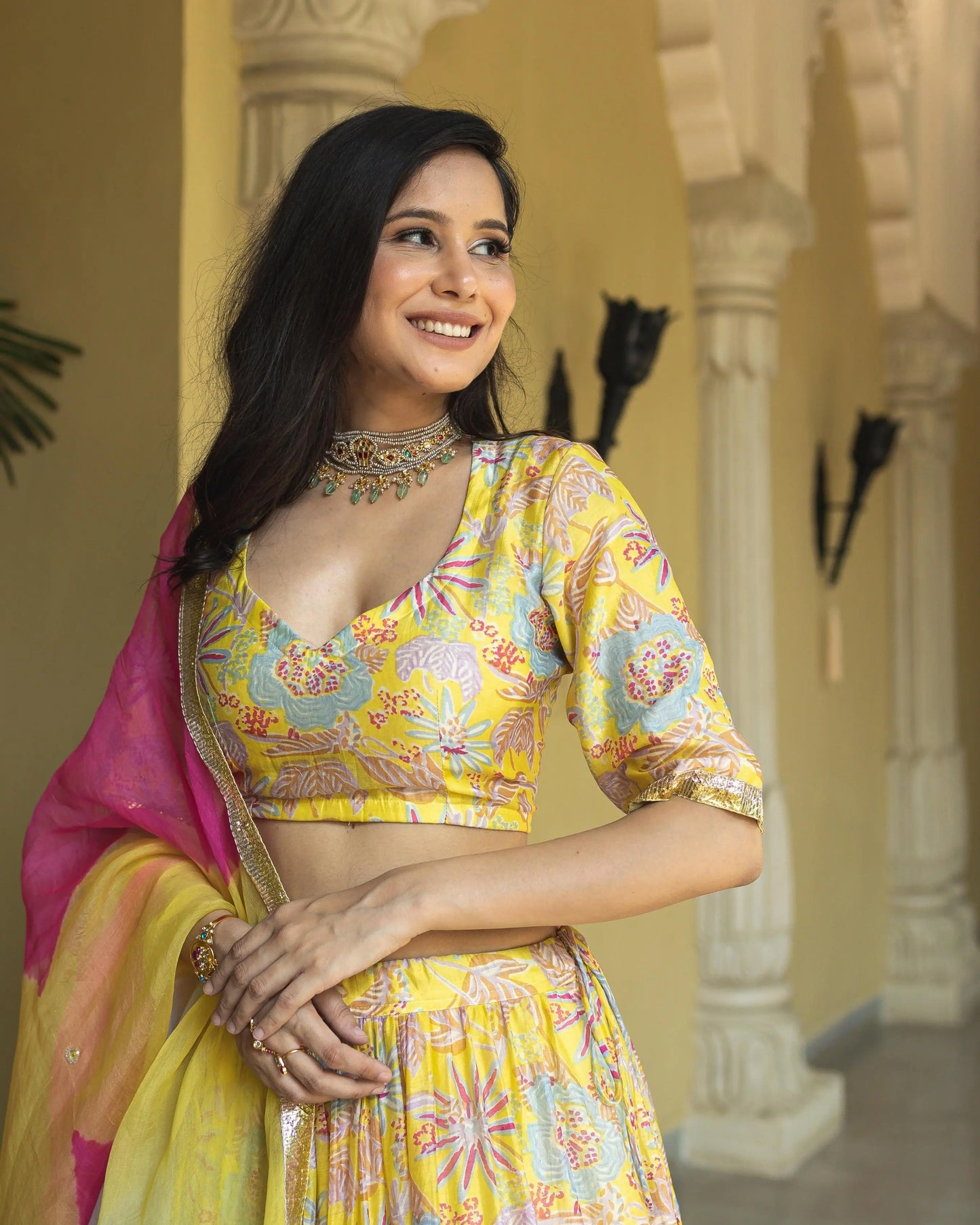 Chandni Chanderi Lehenga Set My Store