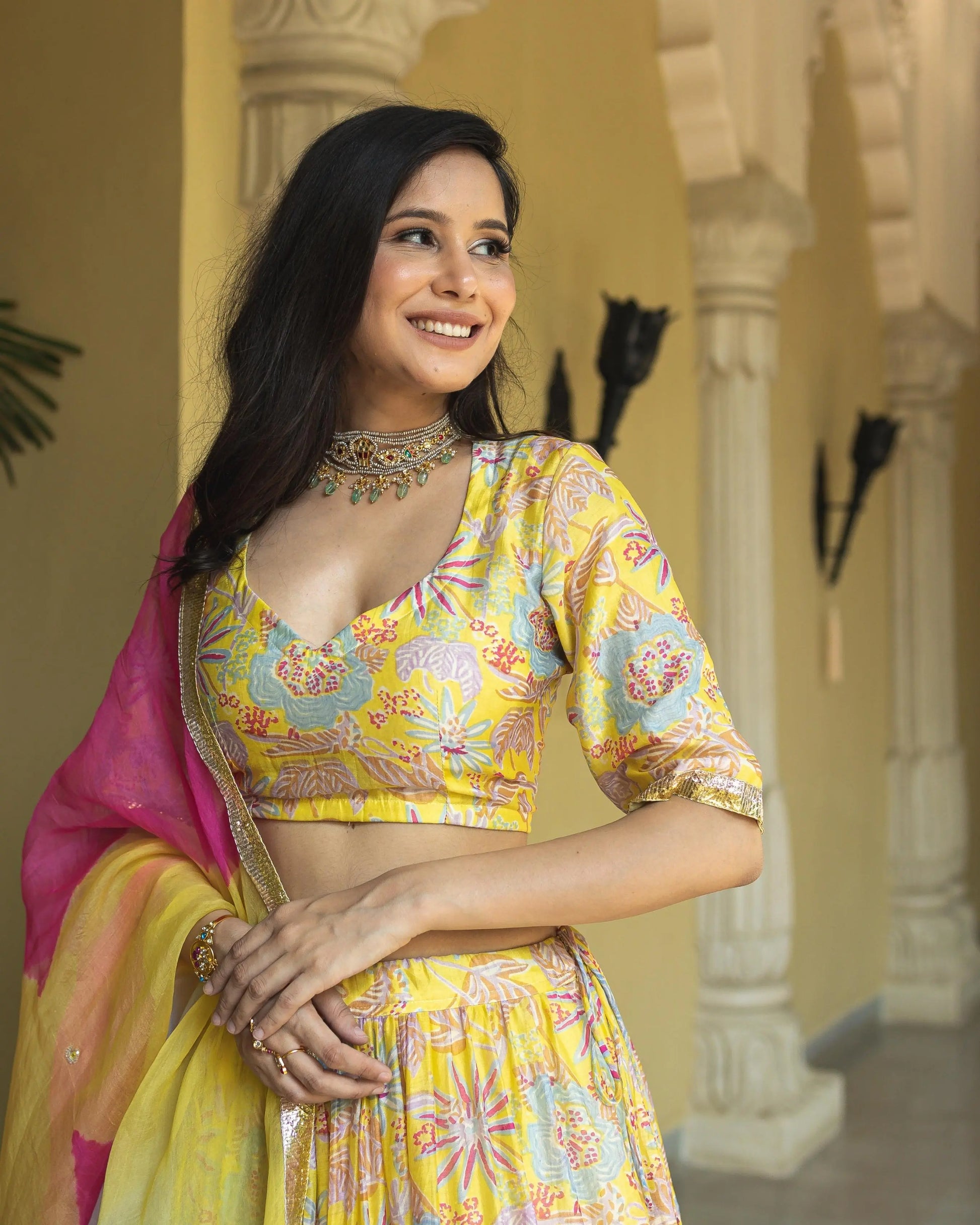 Chandni Chanderi Lehenga Set My Store