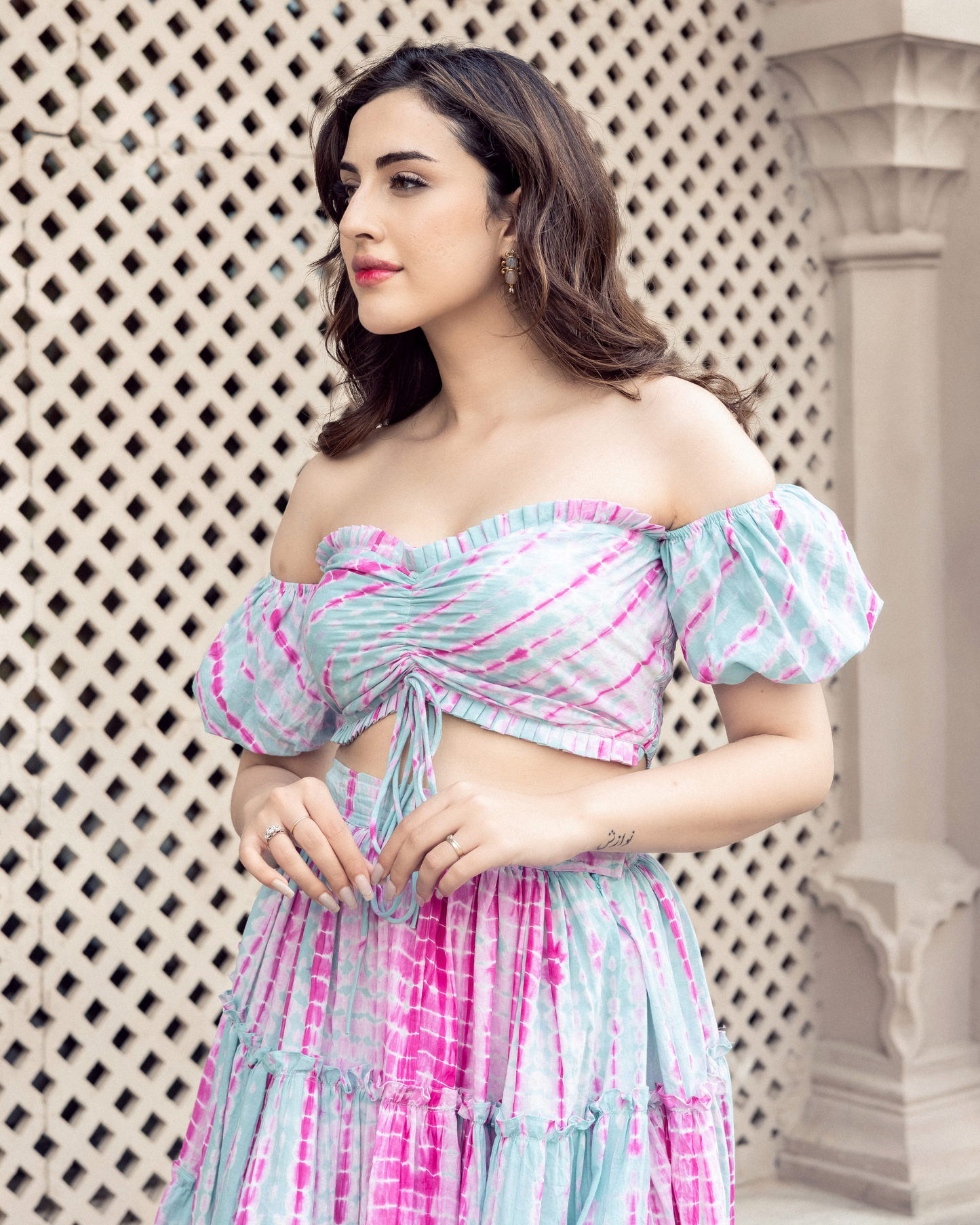 Fagheera Shibori Cotton Coord Set My Store