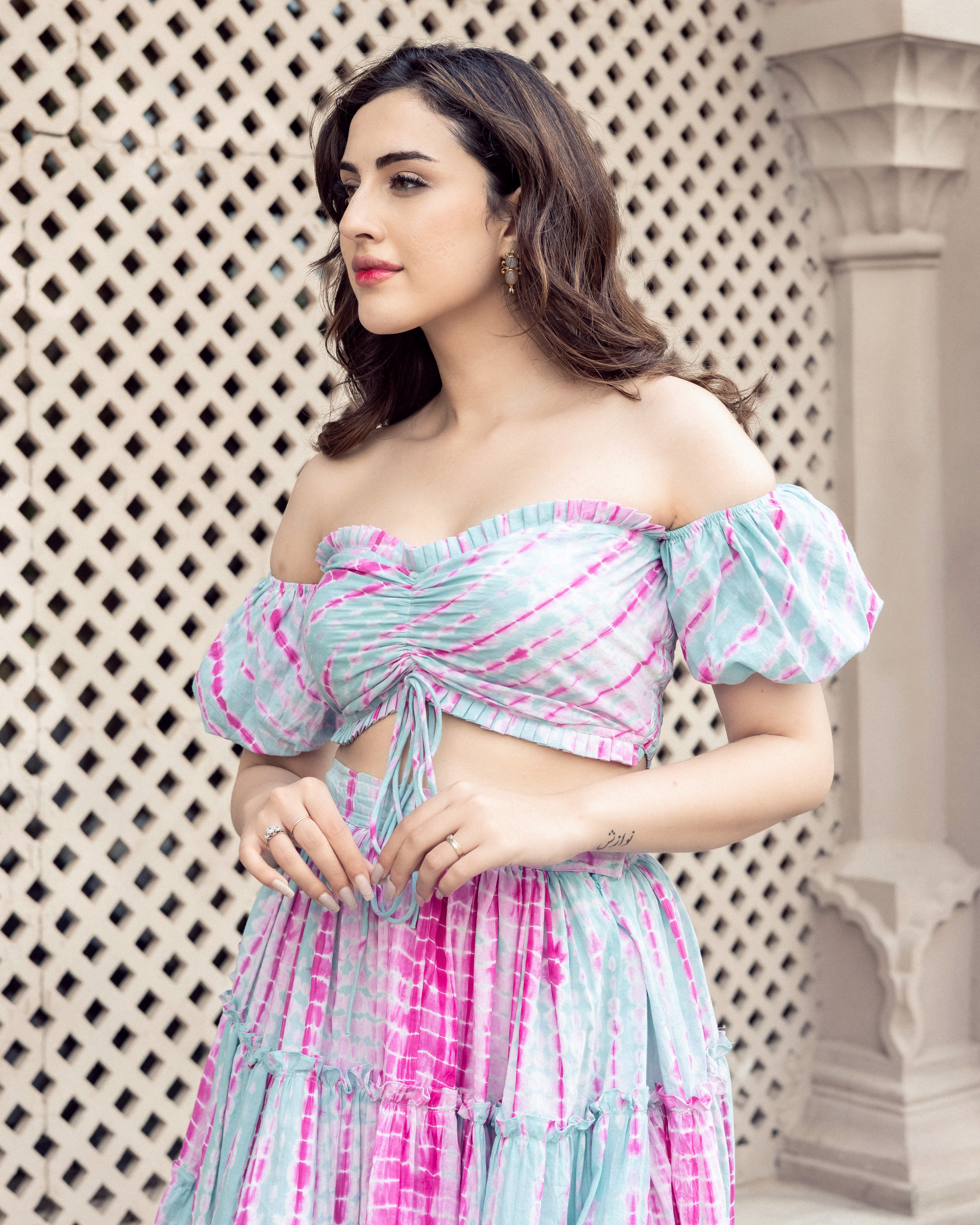 Fagheera Shibori Cotton Coord Set My Store