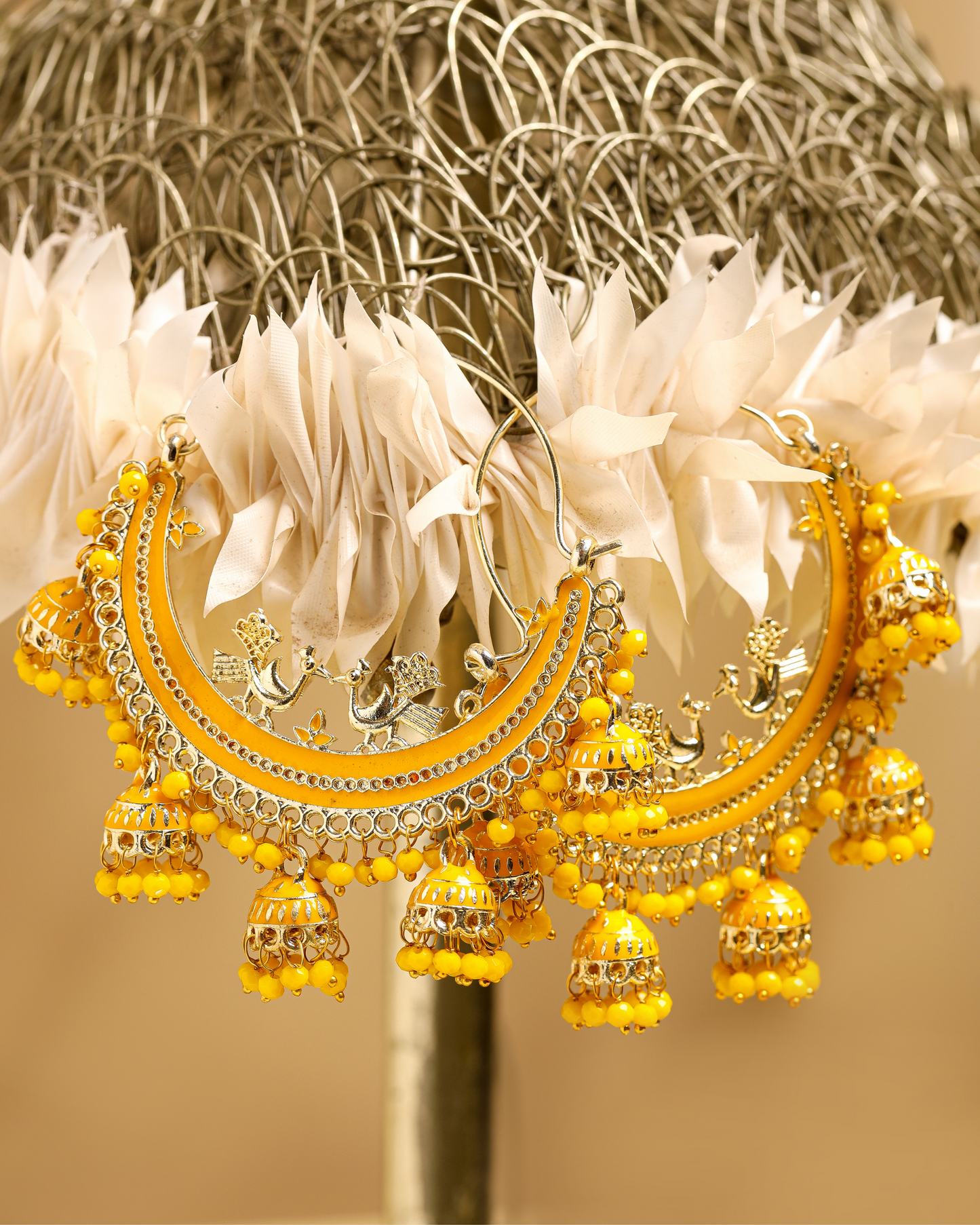 Blazing Gold Handcrafted Earrings Quick Cart