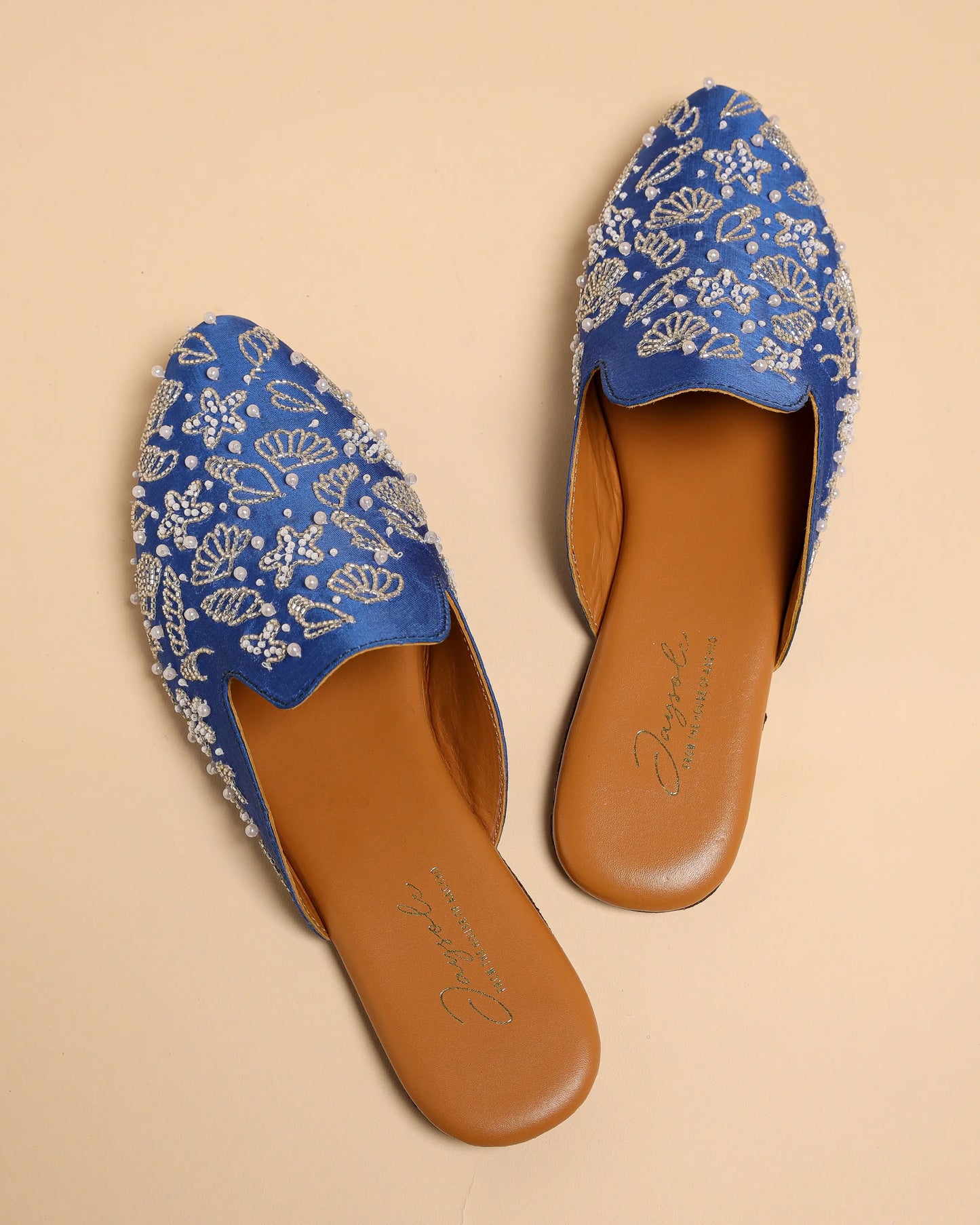 Blue Jasper Handcrafted Mules My Store