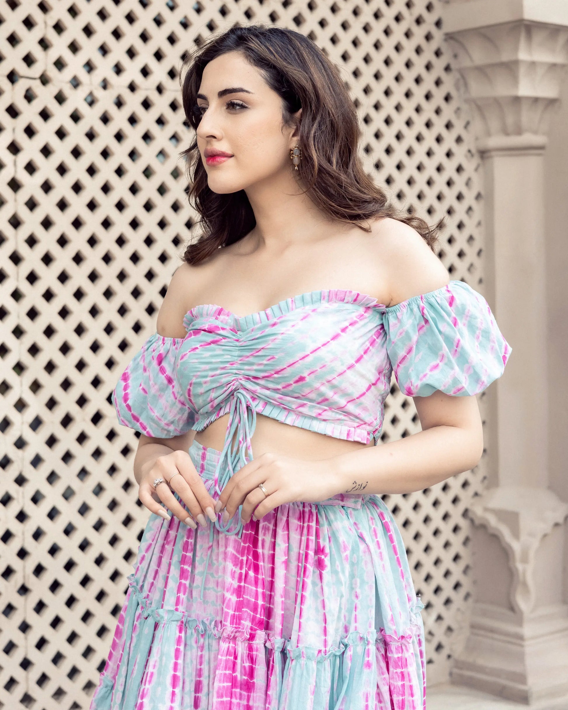 Fagheera Shibori Cotton Coord Set My Store