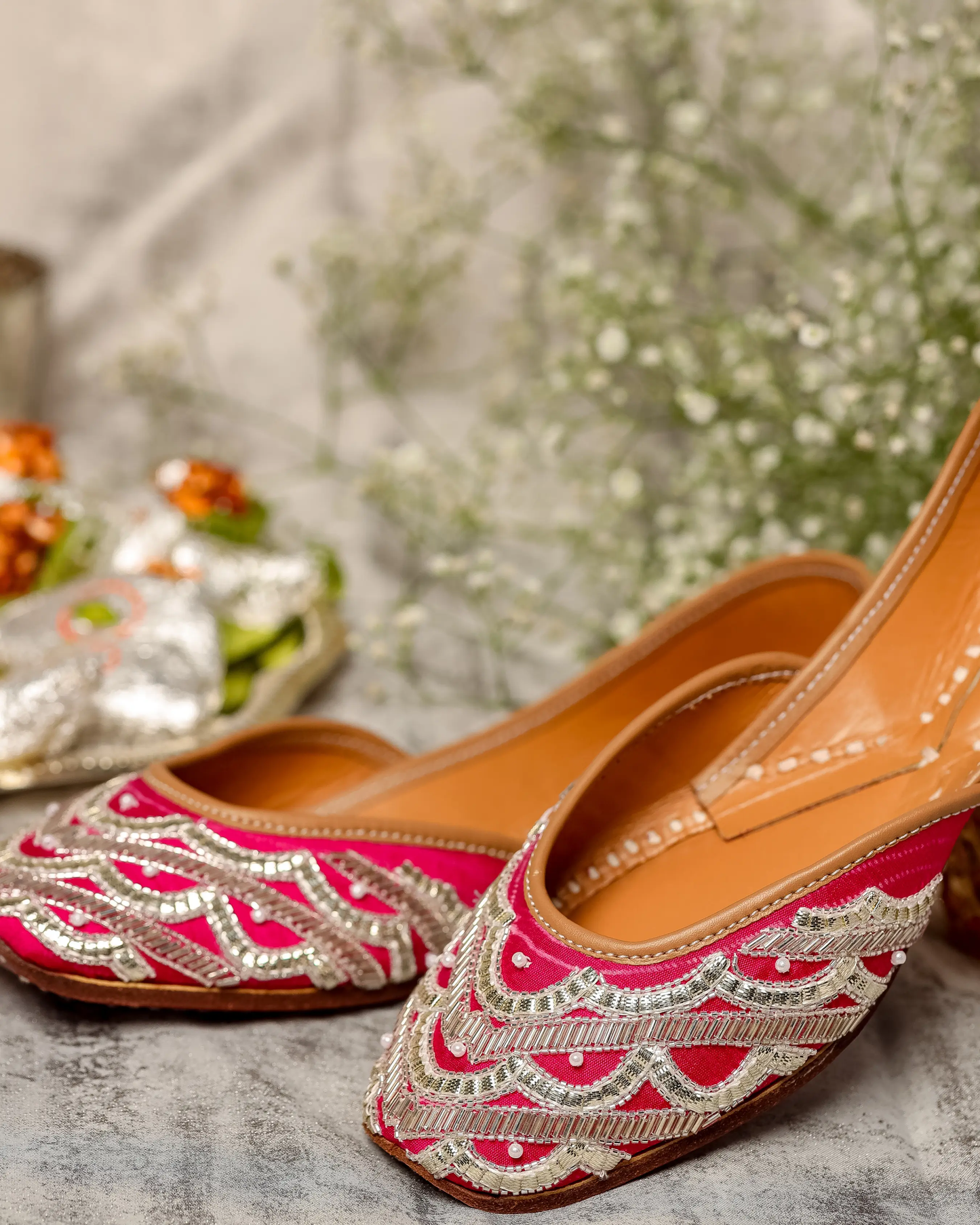 Spanish Pink Handcrafted Jutti My Store