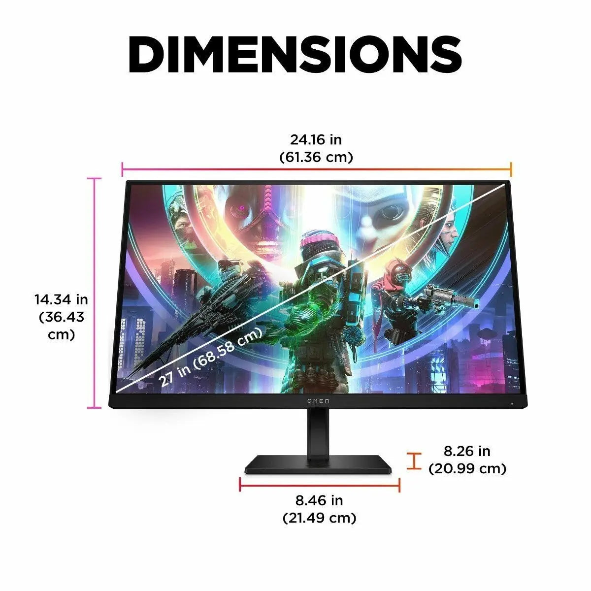 HP OMEN 780J5AA 27" QHD 240Hz 1ms IPS Gaming Monitor My Store
