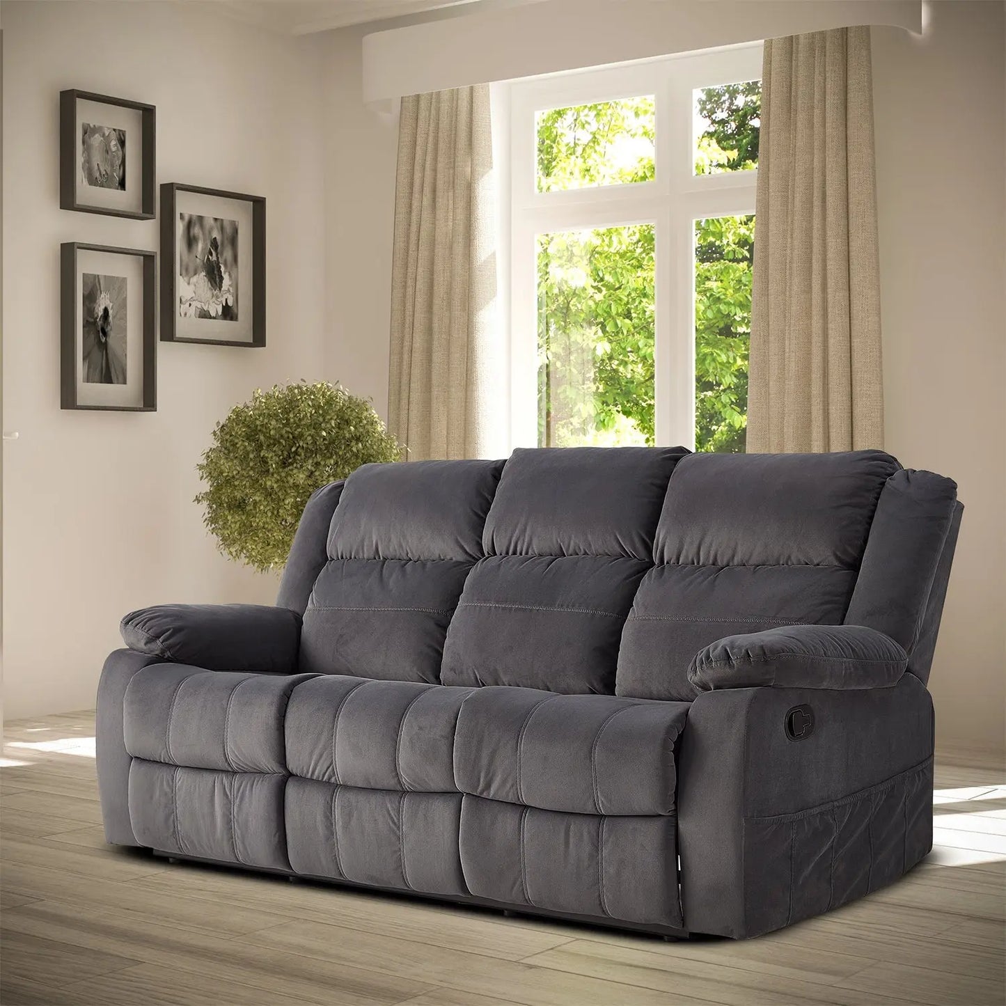 Elite R113 3+2+1 recliner (JH-R113 SOFA 3 SEATER,JH-R113 SOFA 2 SEATER,JH-R113 SOFA 1 SEATER) My Store