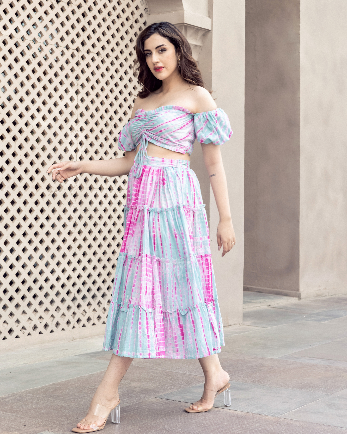 Fagheera Shibori Cotton Coord Set My Store