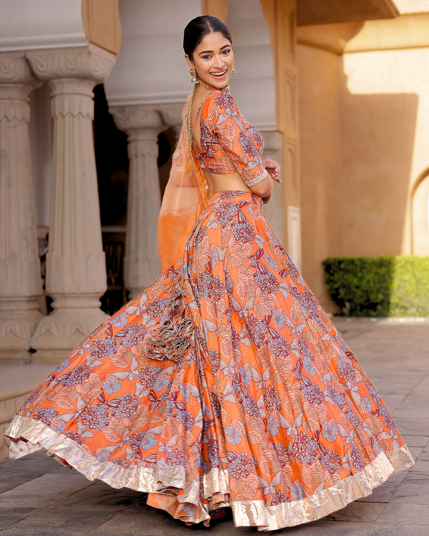 Nayan Chanderi Lehenga Set My Store