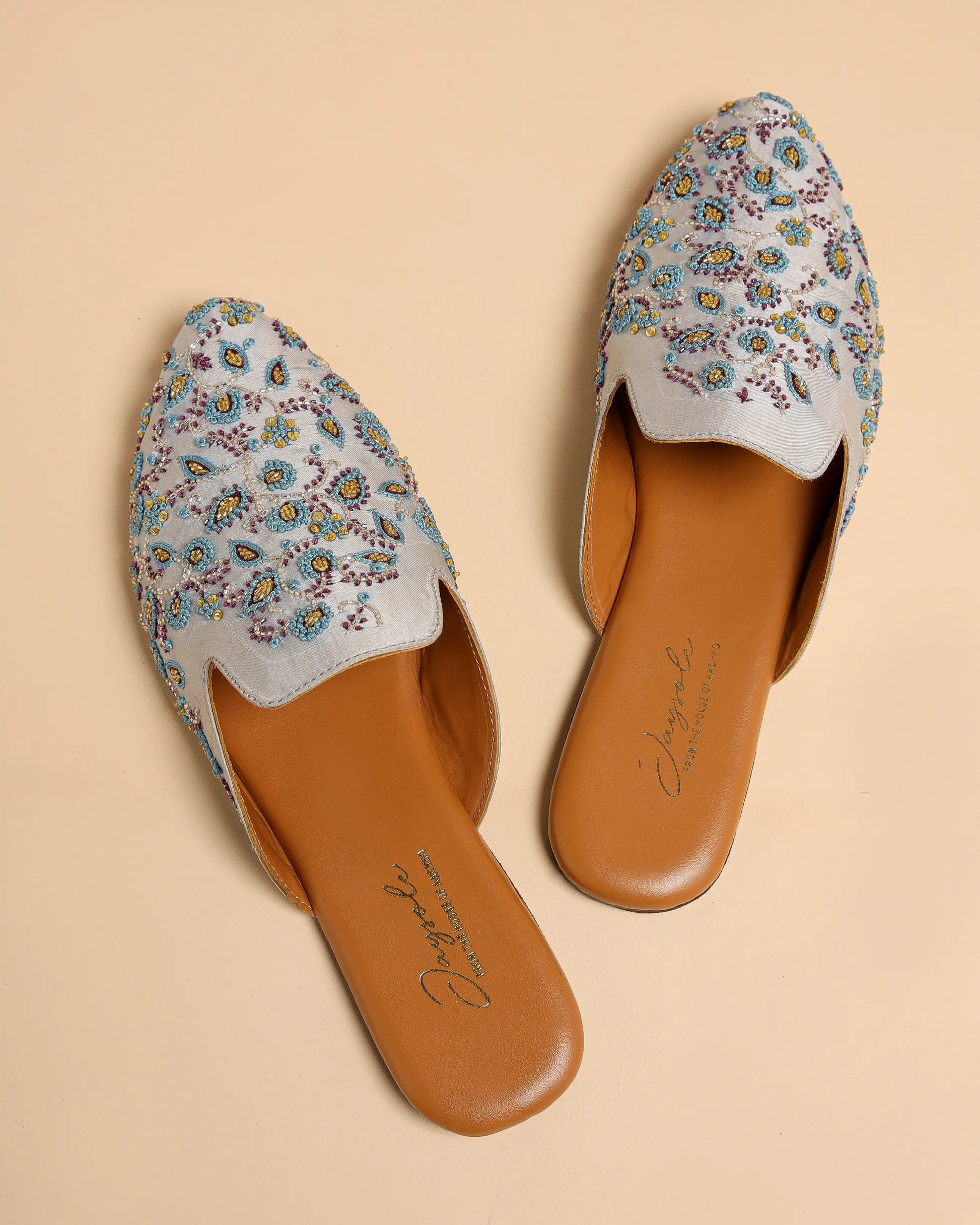 French Knots Handcrafted Mules My Store