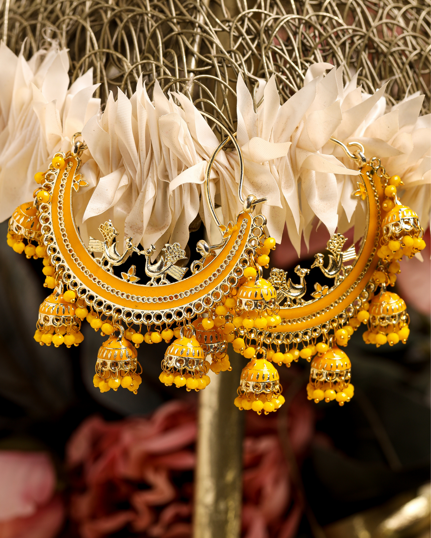 Blazing Gold Handcrafted Earrings Quick Cart