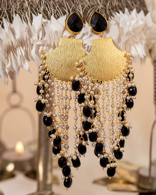 Star Light Handcrafted Brass Earrings Quick Cart