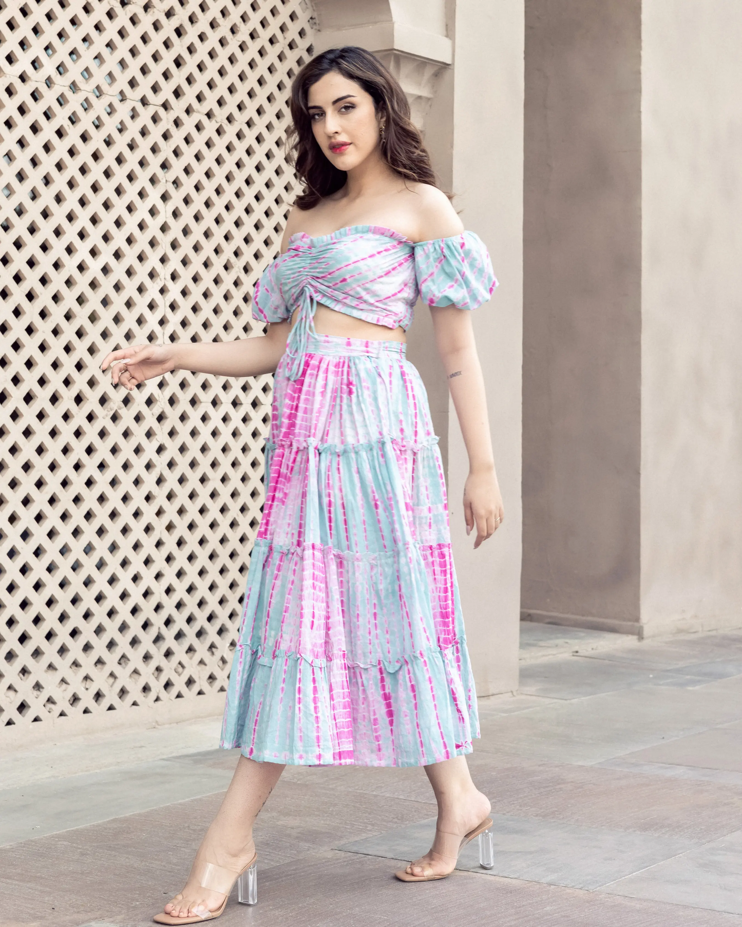 Fagheera Shibori Cotton Coord Set My Store