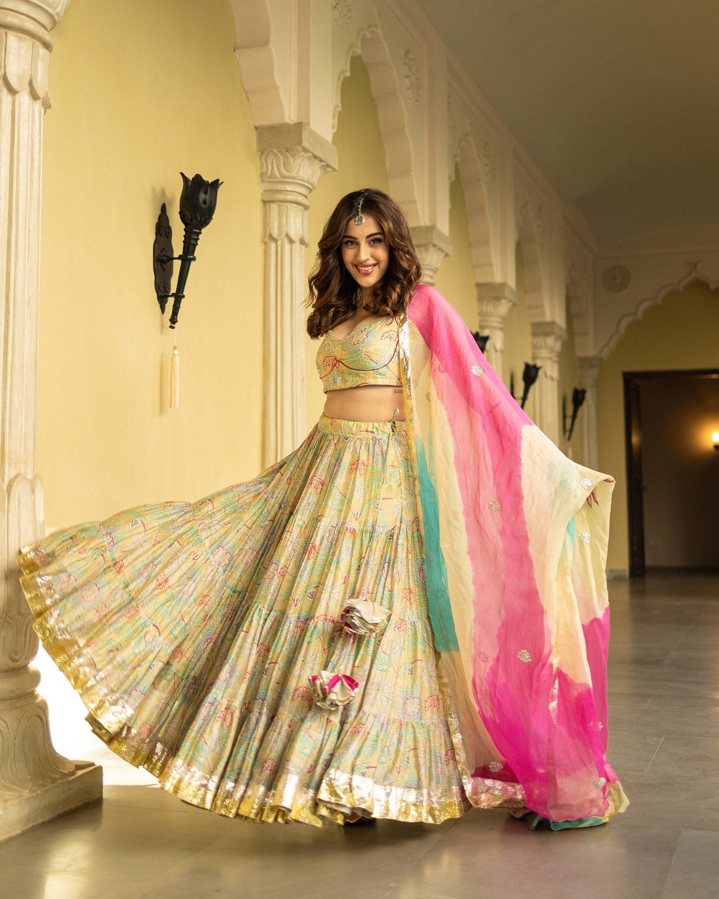 Ayla Chanderi Lehenga Set My Store
