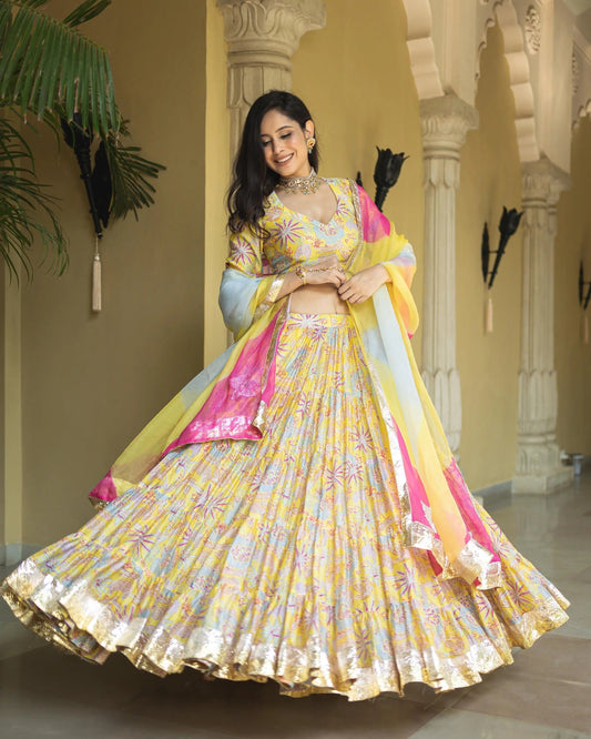 Chandni Chanderi Lehenga Set My Store