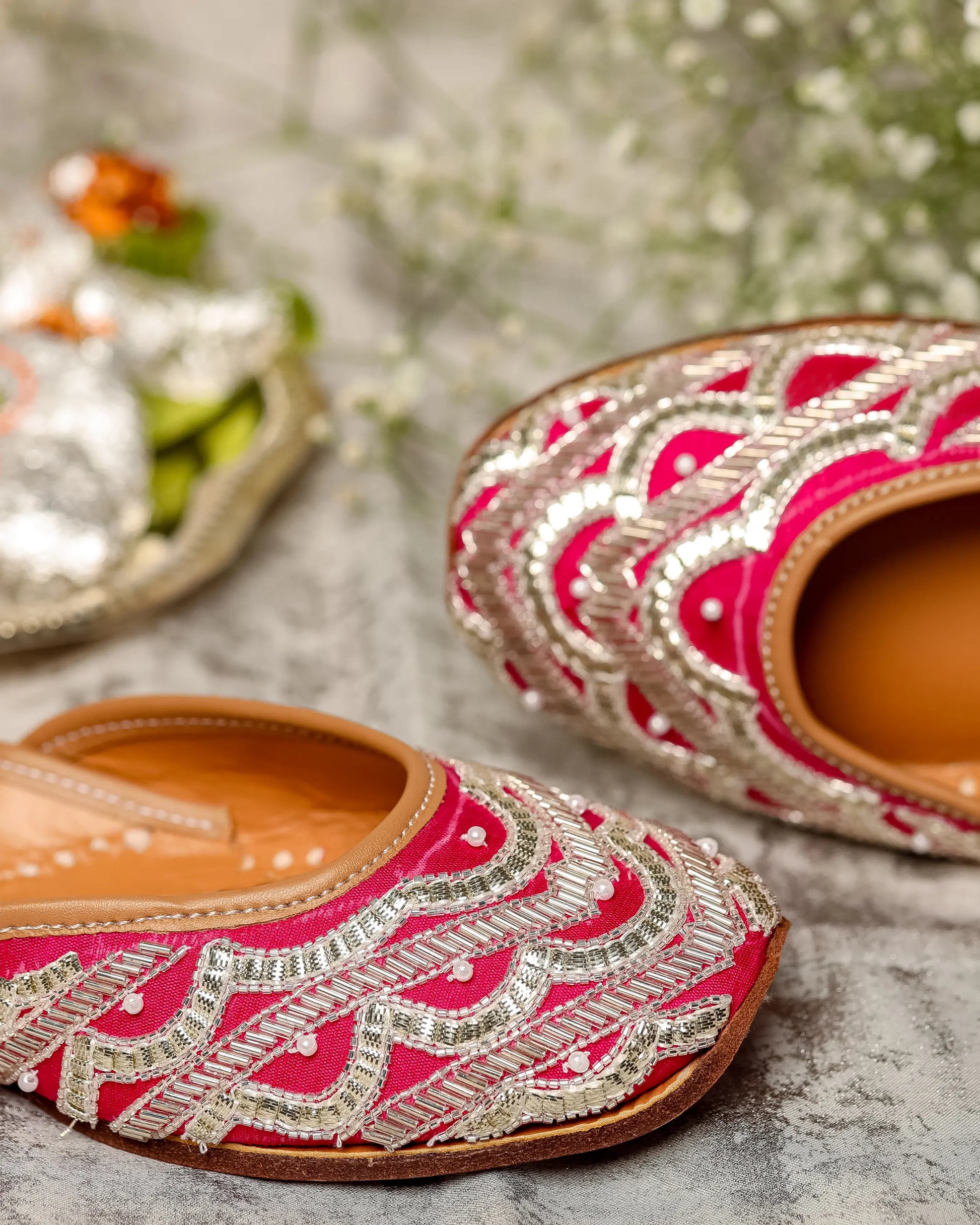 Spanish Pink Handcrafted Jutti My Store