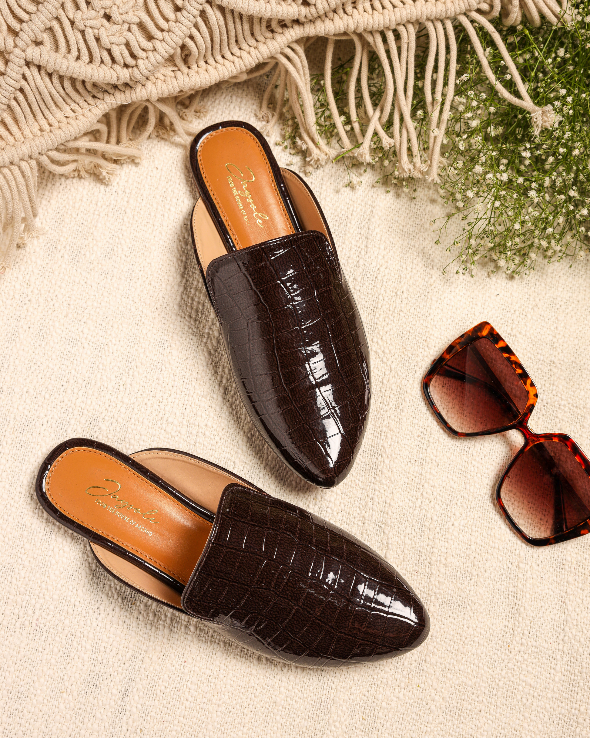 Pirate Black Leather Mules My Store