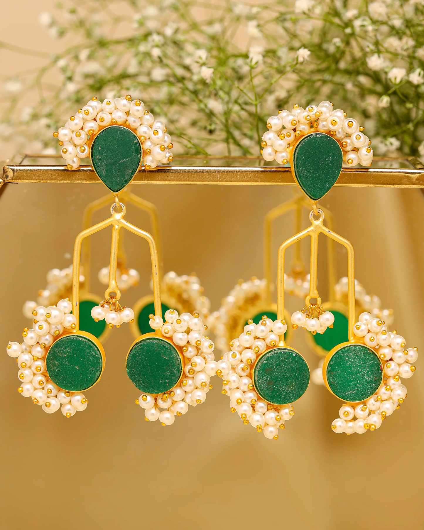 Bistro Green Handcrafted Earrings My Store