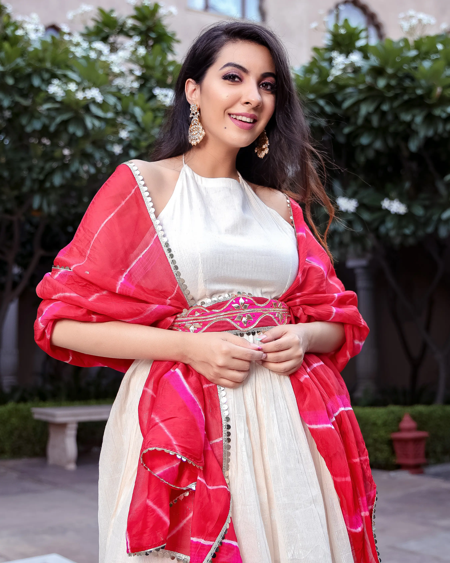 Pearl Dust Leheriya Gota Sharara Set My Store