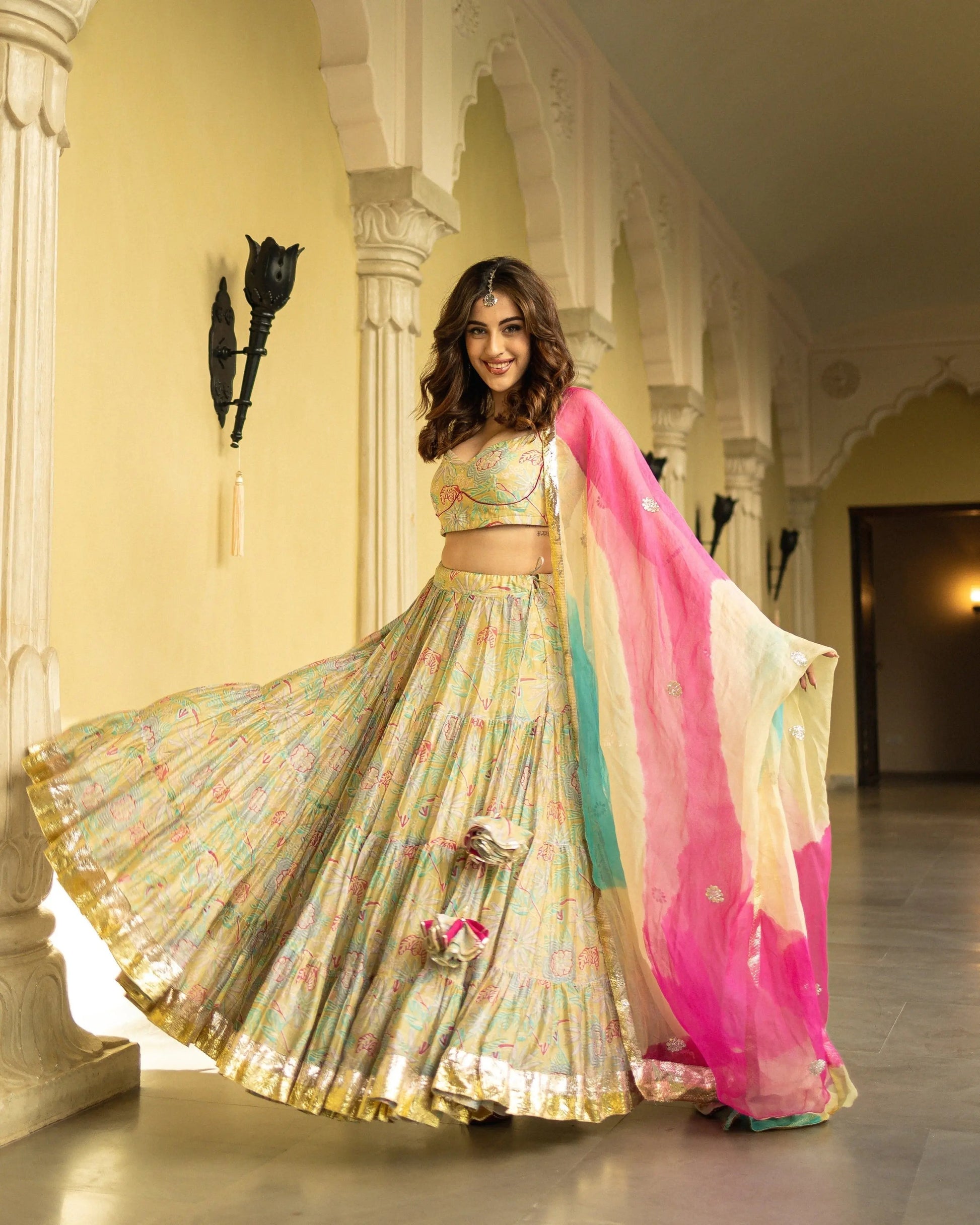 Ayla Chanderi Lehenga Set My Store