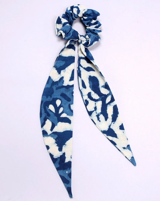 Indian Ink Handblock Scarf Scrunchie My Store