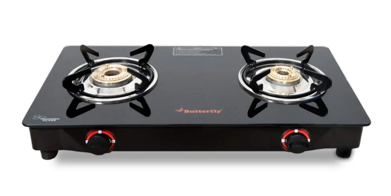 Butterfly Duo 2 Burner Glasstop Gas Stove My Store