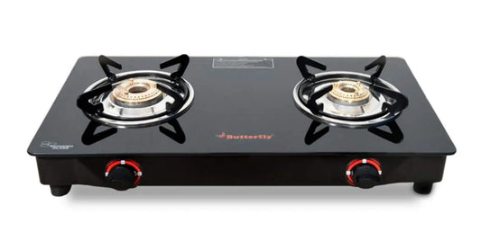 Butterfly Duo 2 Burner Glasstop Gas Stove My Store