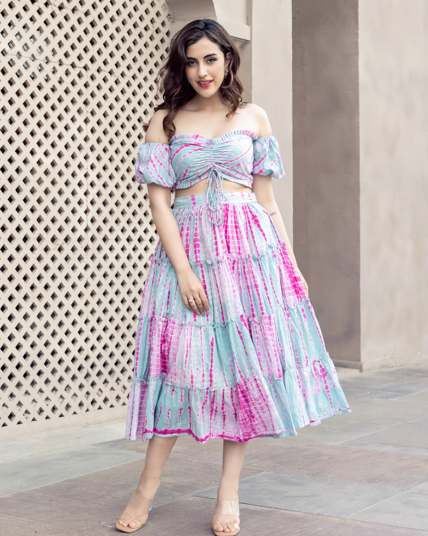 Fagheera Shibori Cotton Coord Set My Store