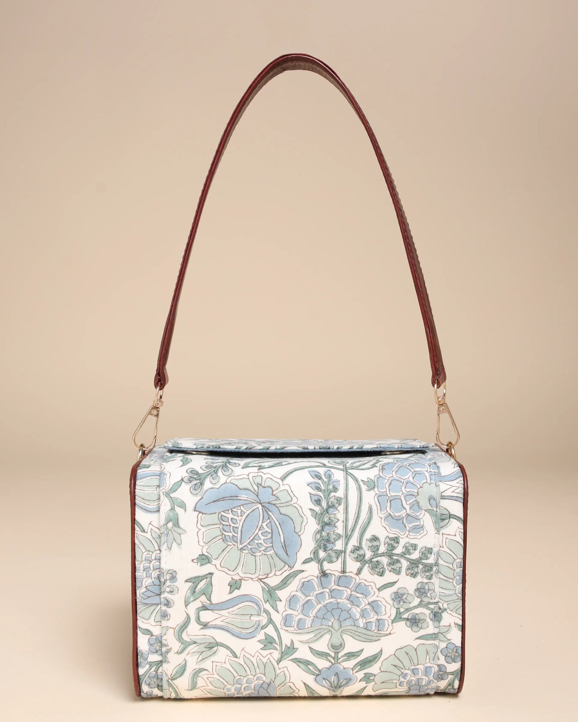 Veronica Cotton Block Printed Satchel Bag My Store
