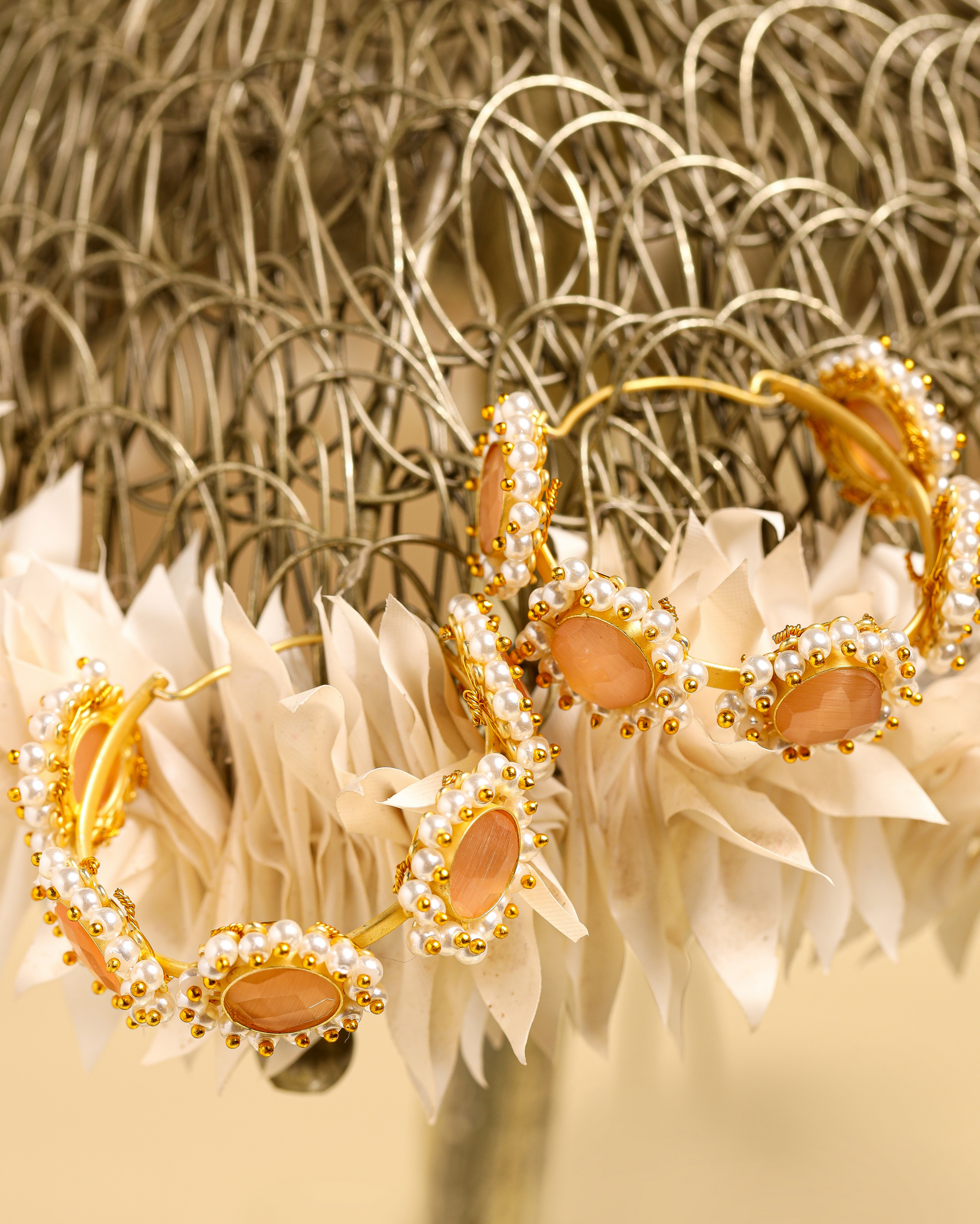 Bisque Handcrafted Earrings Quick Cart