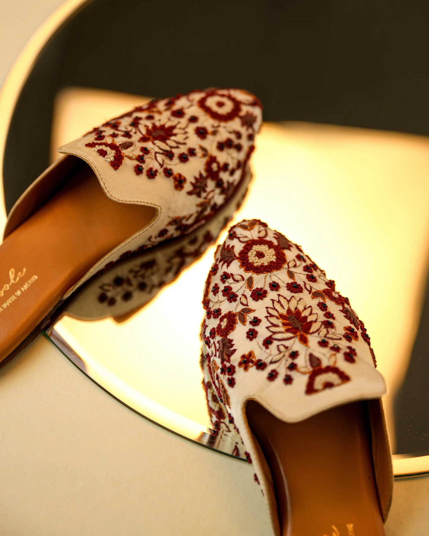 Brown Frappe Handcrafted Mules My Store